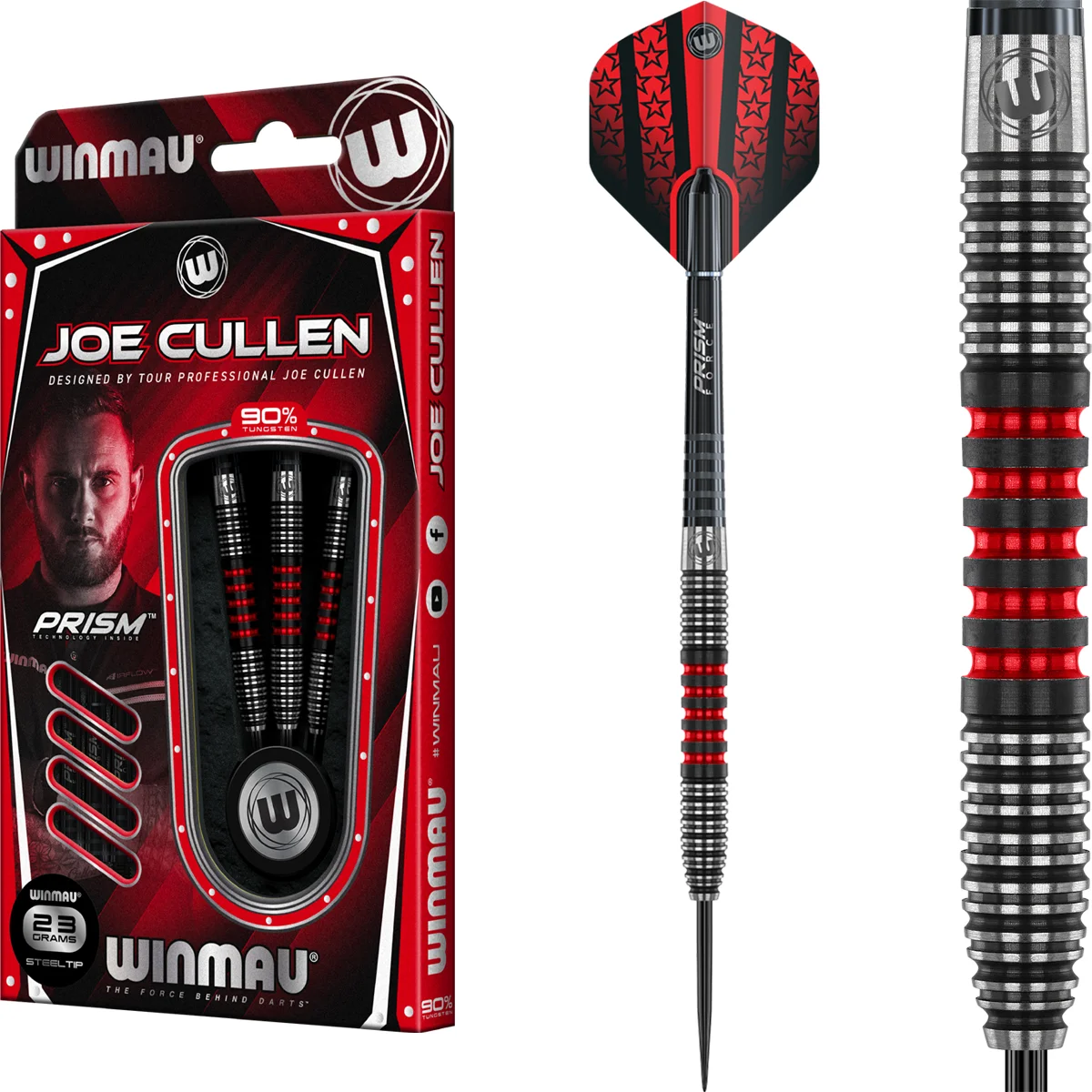 Winmau Joe Cullen Signature Steeldarts – Verpackung und kompletter Dart im Überblick