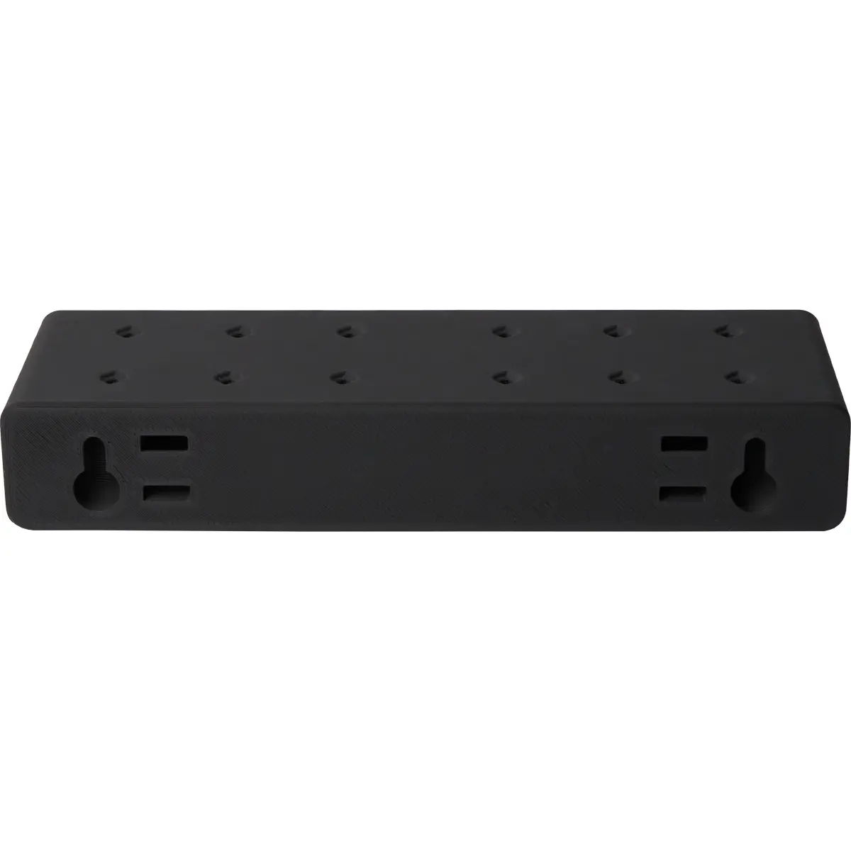 Rückseite des Bulls Darthalter Schwarz – eckiger Halter für 4 Dart-Sets mit Wandmontageoption