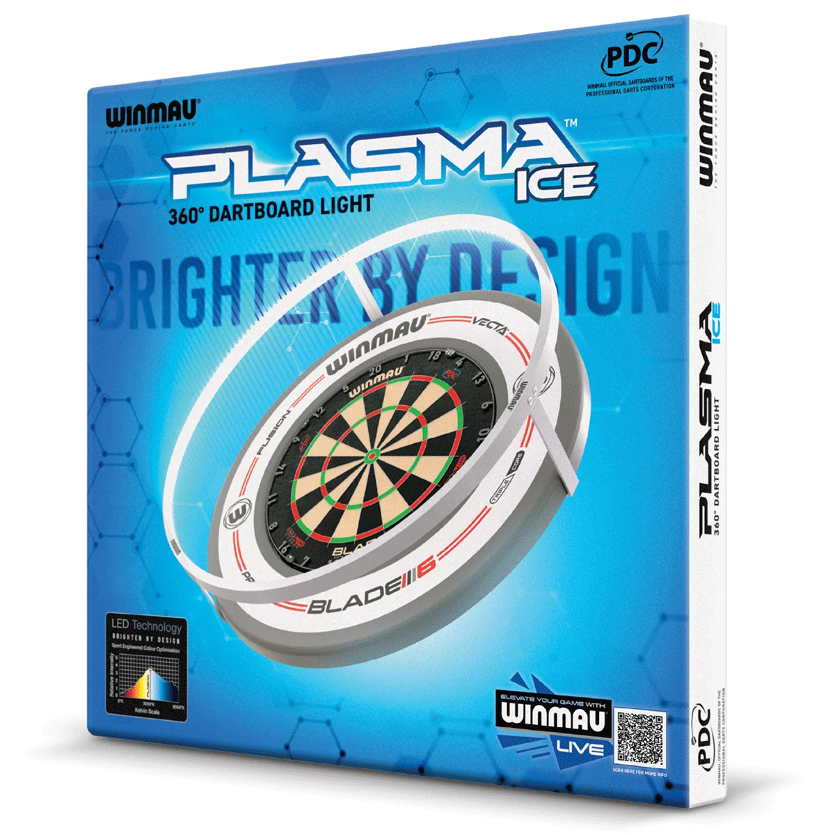 Winmau Plasma Ice Dartboardbeleuchtung im Originalkarton