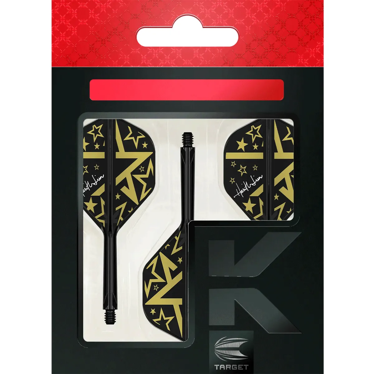 Target K-Flex Harith Lim Hot Shot No2 Flights in Verpackung – Flight-Shaft-Kombi im Originalblister
