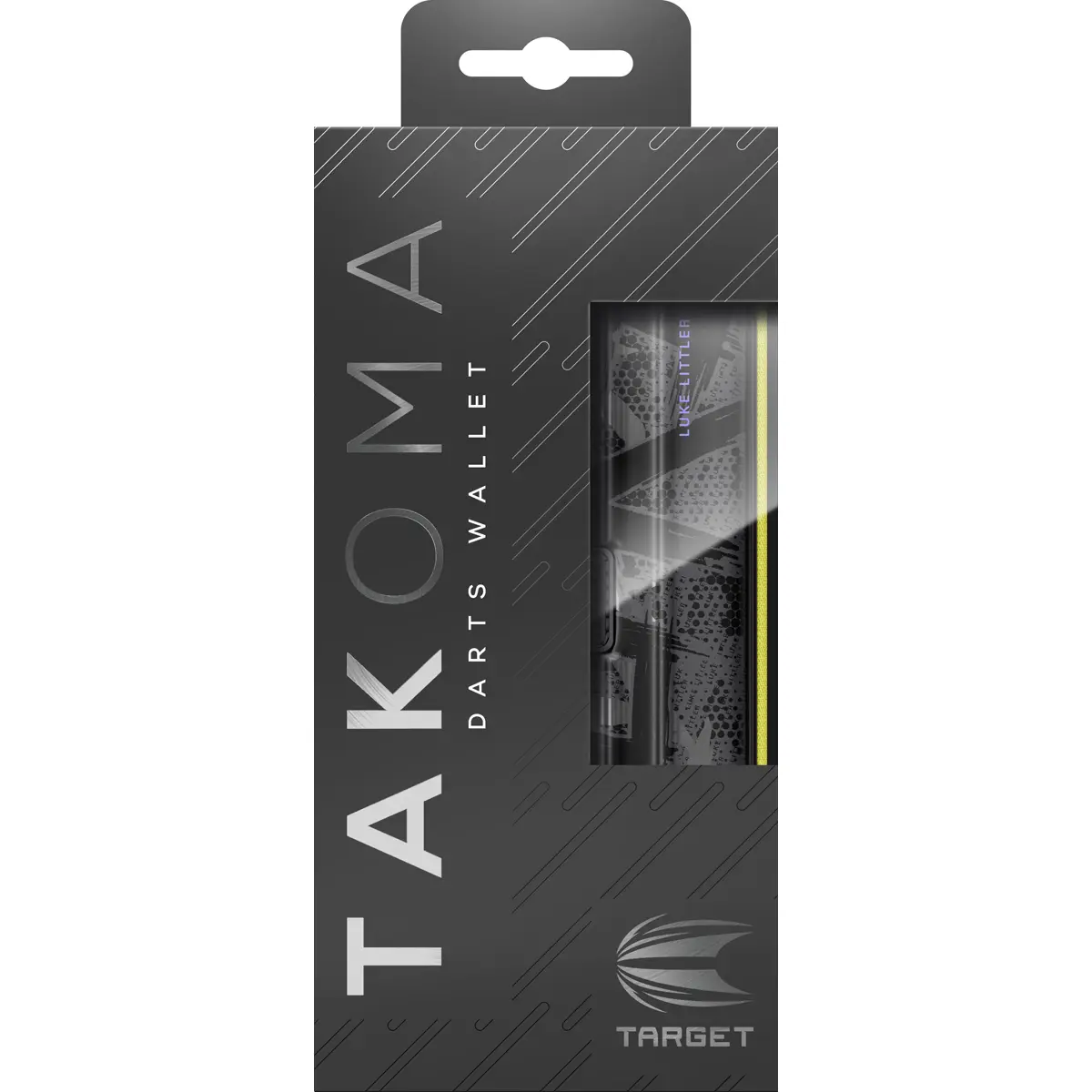 Target Takoma Ghost Luke Littler Darttasche in Originalverpackung mit Sichtfenster