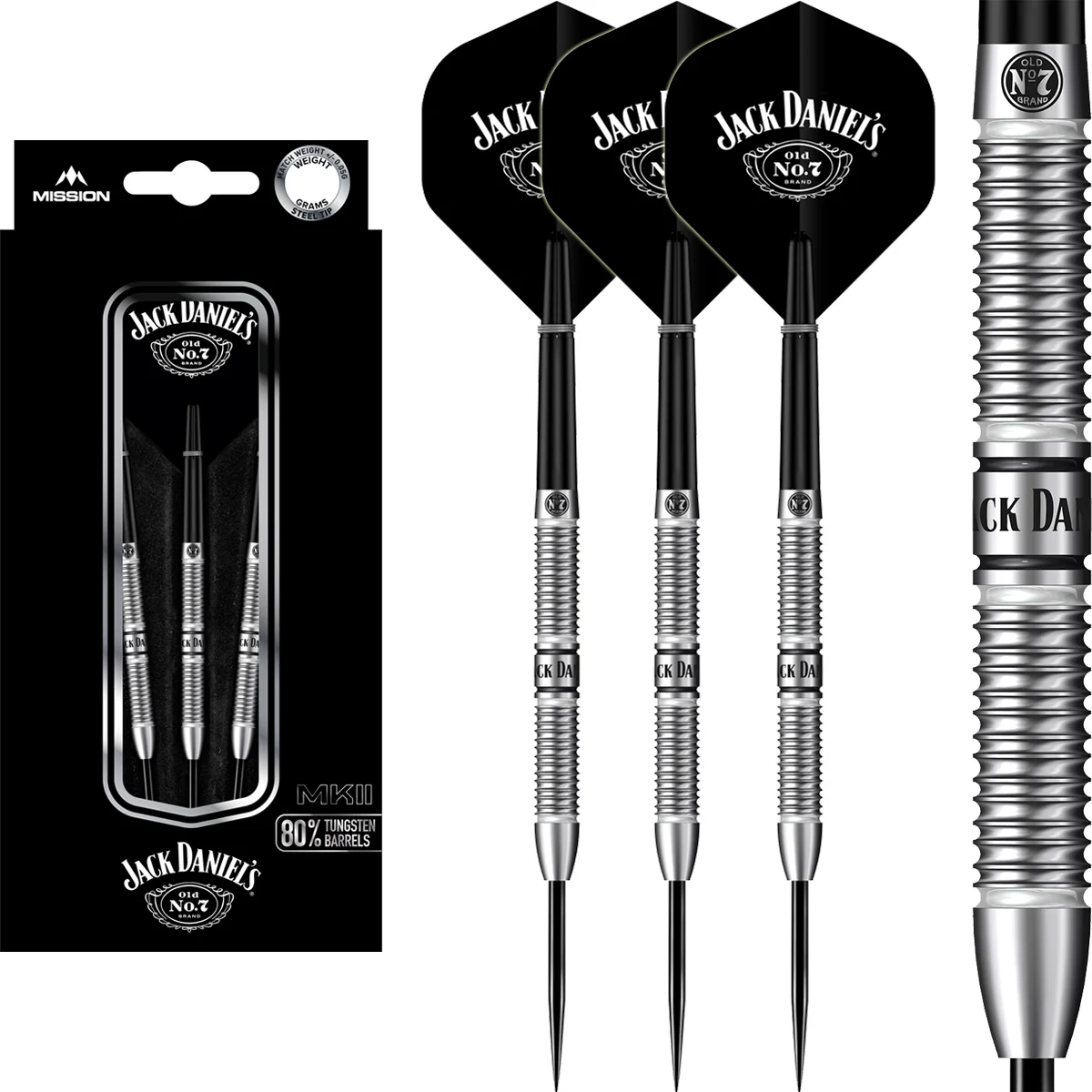 Mission Jack Daniels MKII 80% Steeldarts Mission Jack Daniels MKII 80% Steeldarts