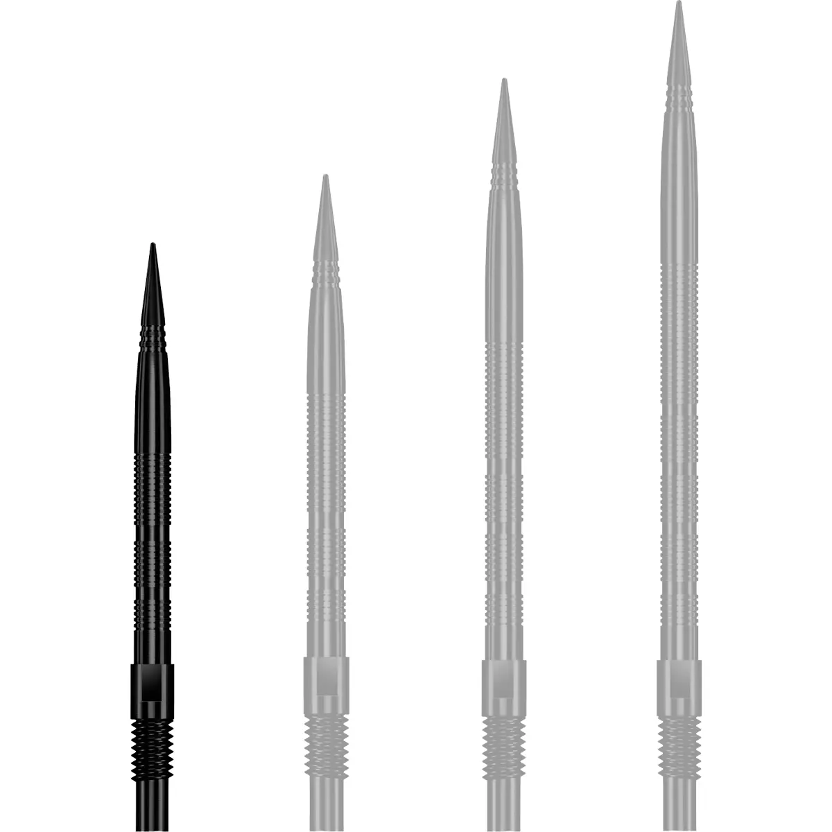 Harrows Quick Point Micro Ridge Spitze schwarz mit Quick-Point-26mm