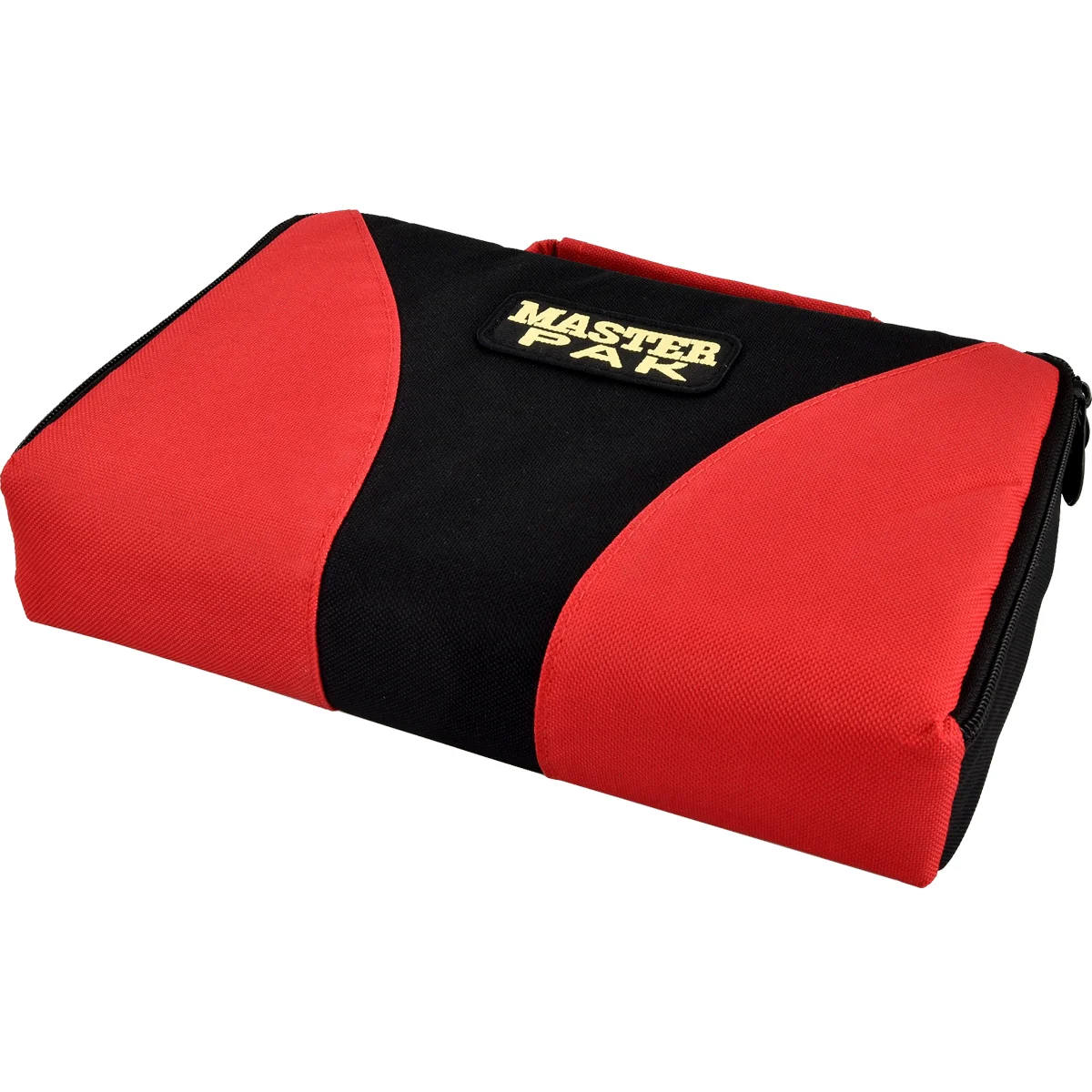 Karella Master PAK Multi Edition Darttasche geschlossen – liegende Ansicht in Schwarz-Rot