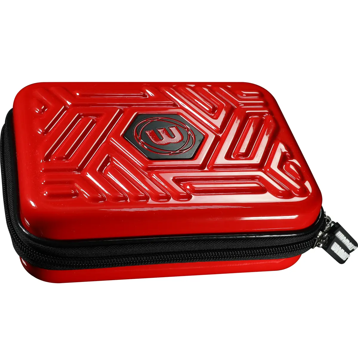 Winmau Armor G2 Darttasche Rot – Vorderansicht Winmau Armor G2 Darttasche Rot – kompaktes Hardcase für 2 Dart-Sets