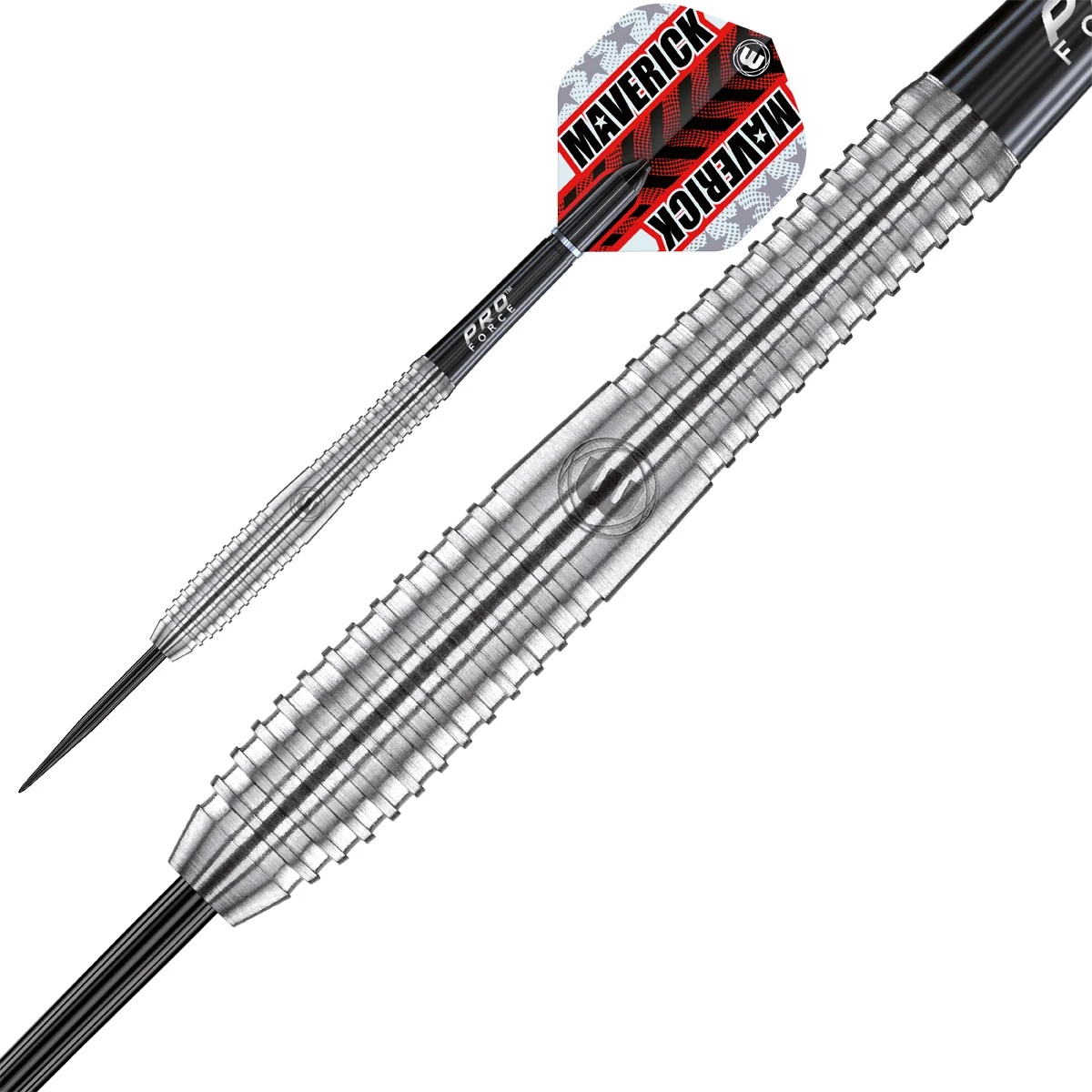 Winmau Maverick 80% Tungsten Steeldart in dynamischer Ansicht