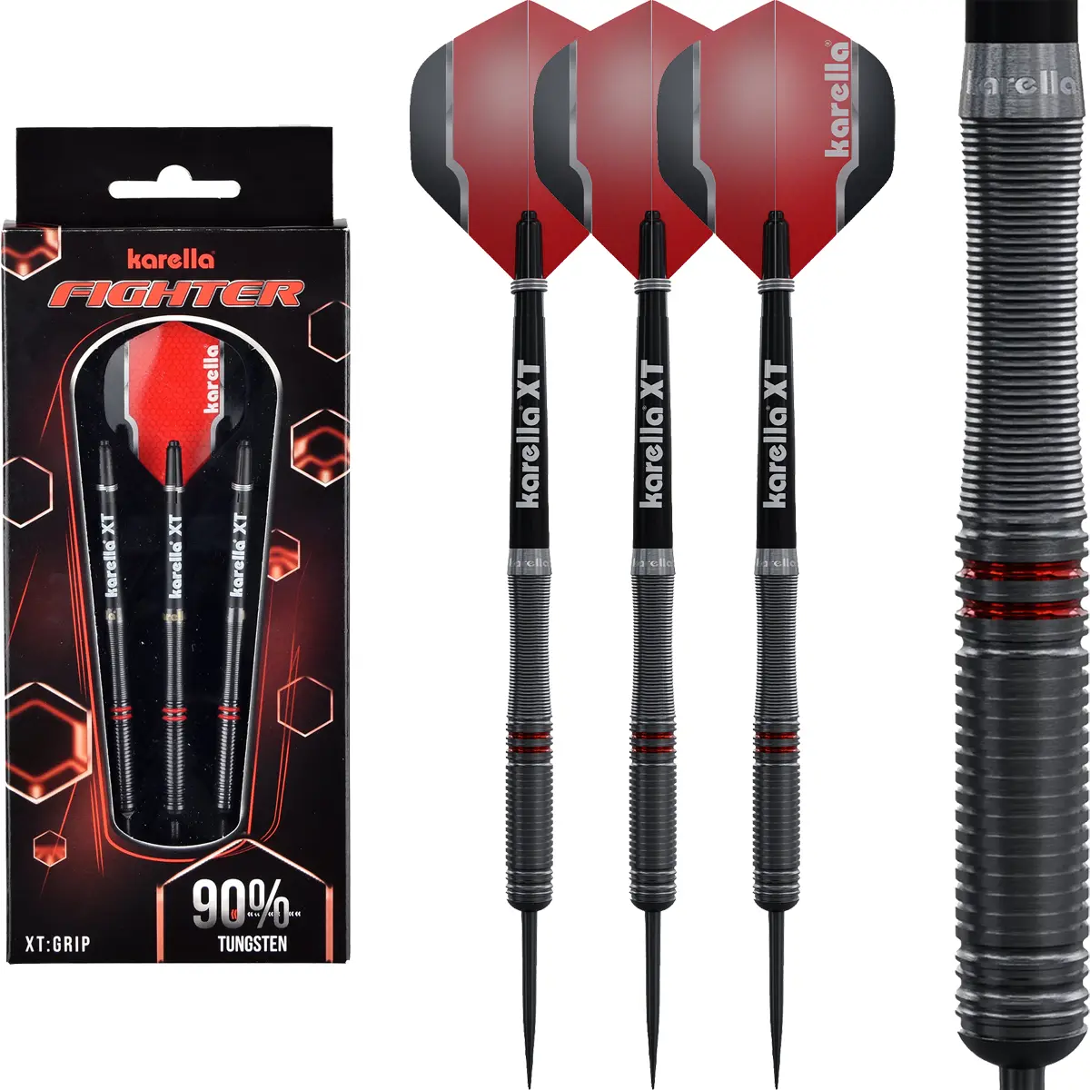 Karella Fighter Steeldarts Komplettset