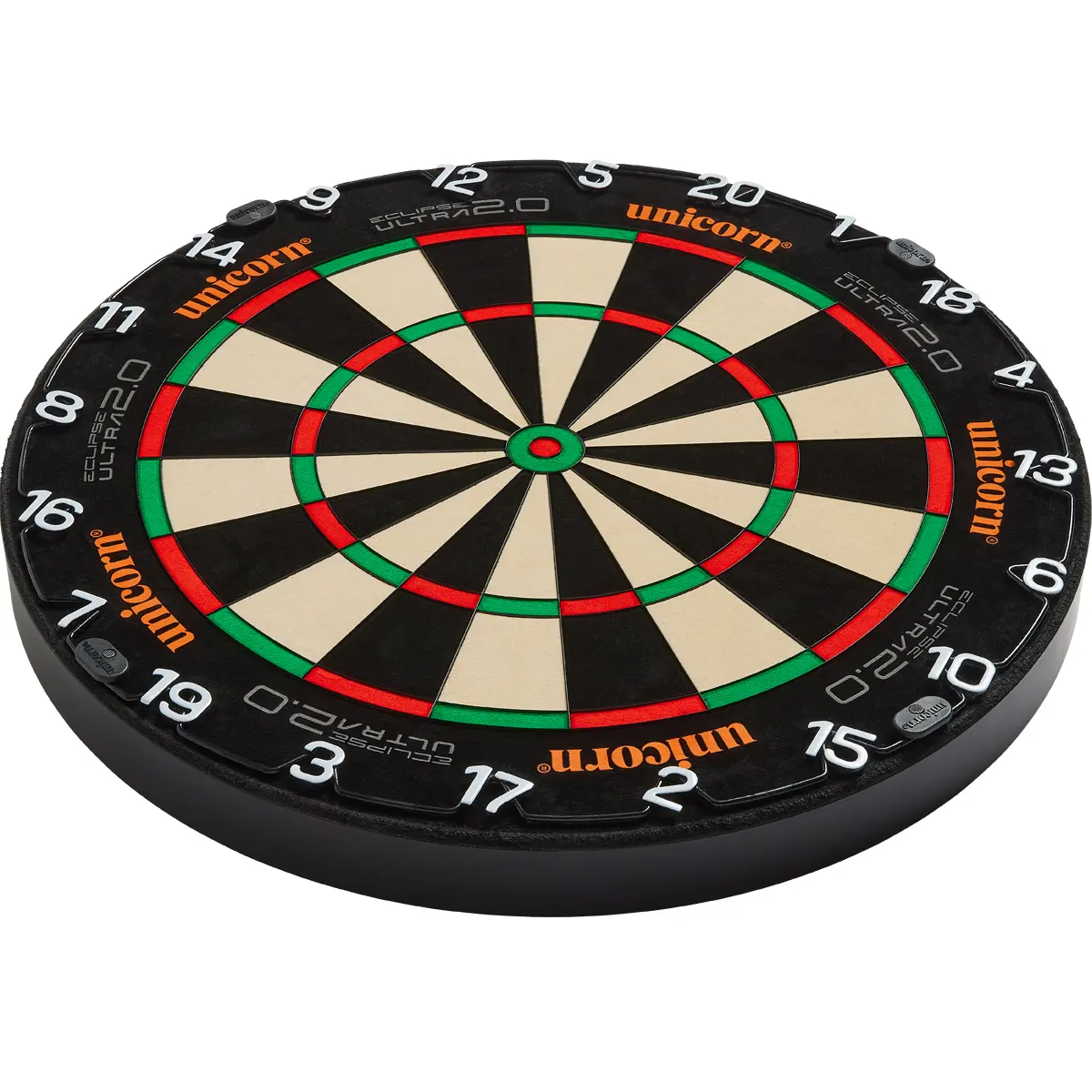 Unicorn Eclipse Ultra 2.0 – Dynamische Ansicht Unicorn Eclipse Ultra 2.0 Steeldartboard in dynamischer Perspektive