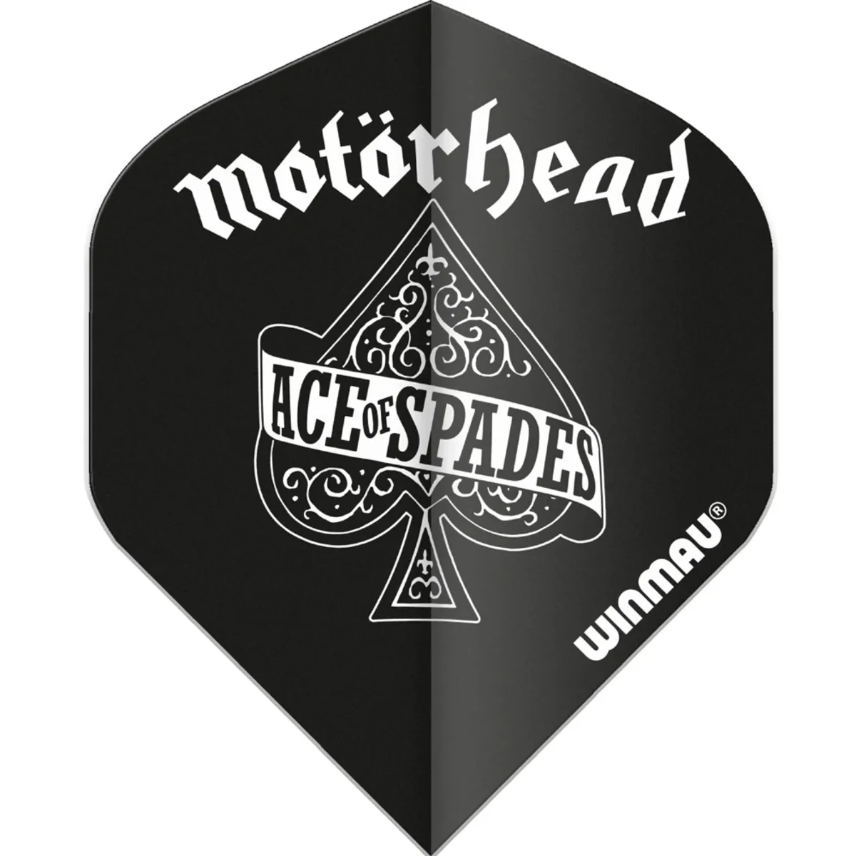 Winmau Rock Legends Motörhead Flight – Pik Design von vorne Motörhead Ace of Spades Dart Flight – Frontansicht