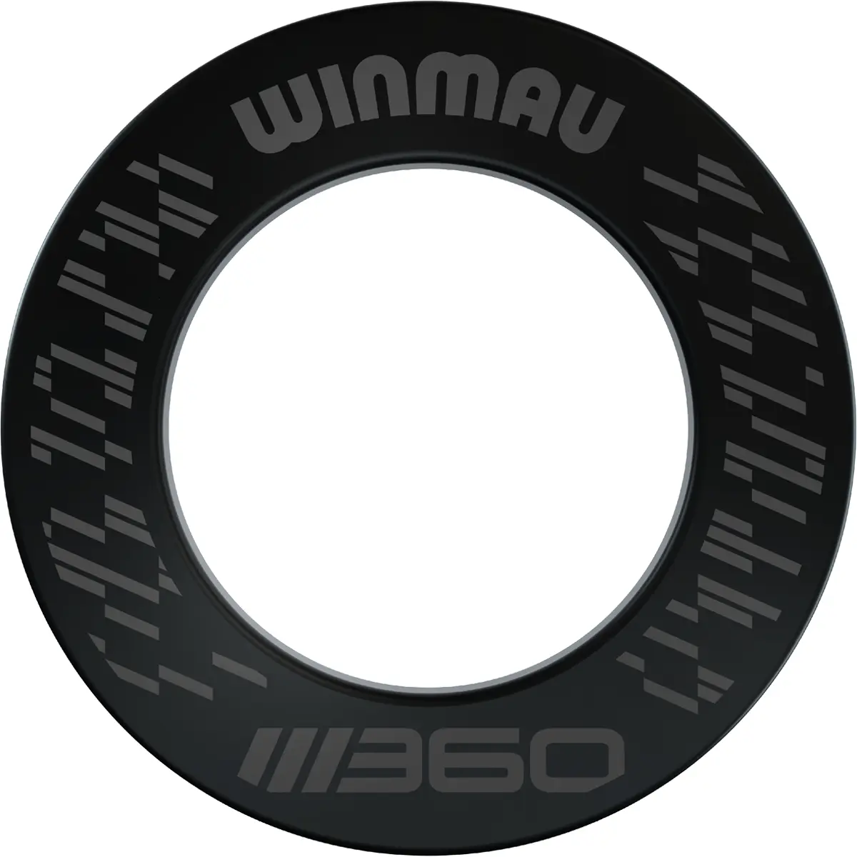 Winmau Blade 360 Surround Black – Schwarzes Dart Surround in Vorderansicht