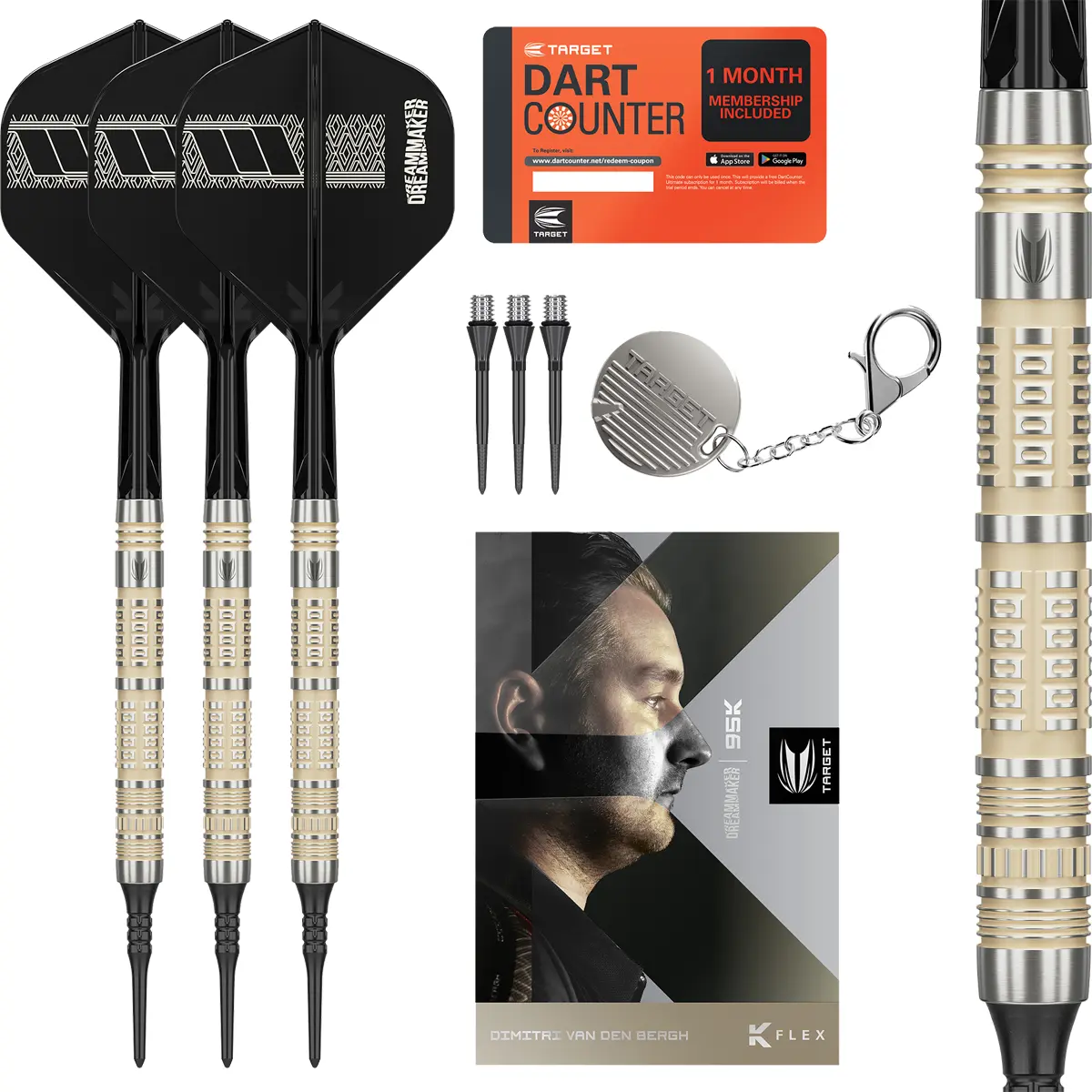 Target Dimitri Van den Bergh 95K Softdarts Target Dimitri Van den Bergh 95K Softdarts