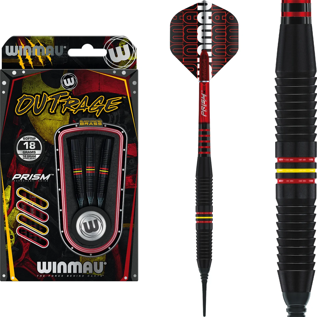 Winmau - Outrage 2 Grip - Softdarts Winmau - Outrage 2 Grip - Softdarts
