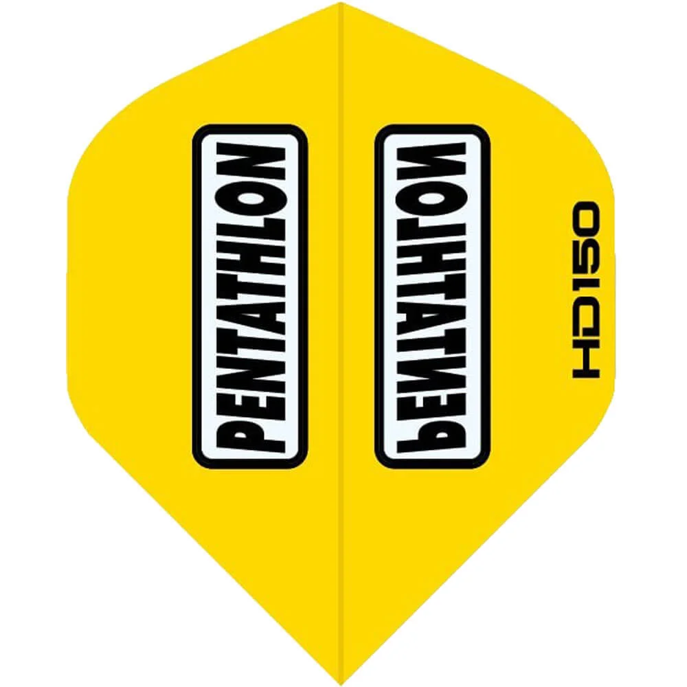 Pentathlon HD 150 Dart Flights Standard Gelb mit 150 Mikron