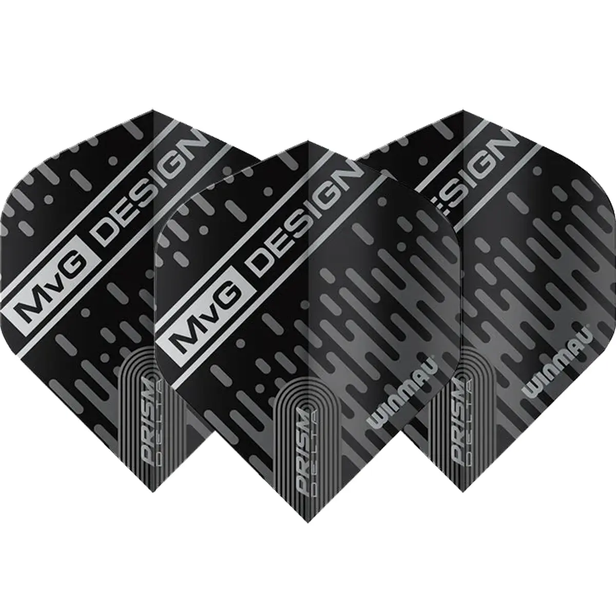 Winmau Michael van Gerwen Delta Flights schwarz-grau Set 3 Stück