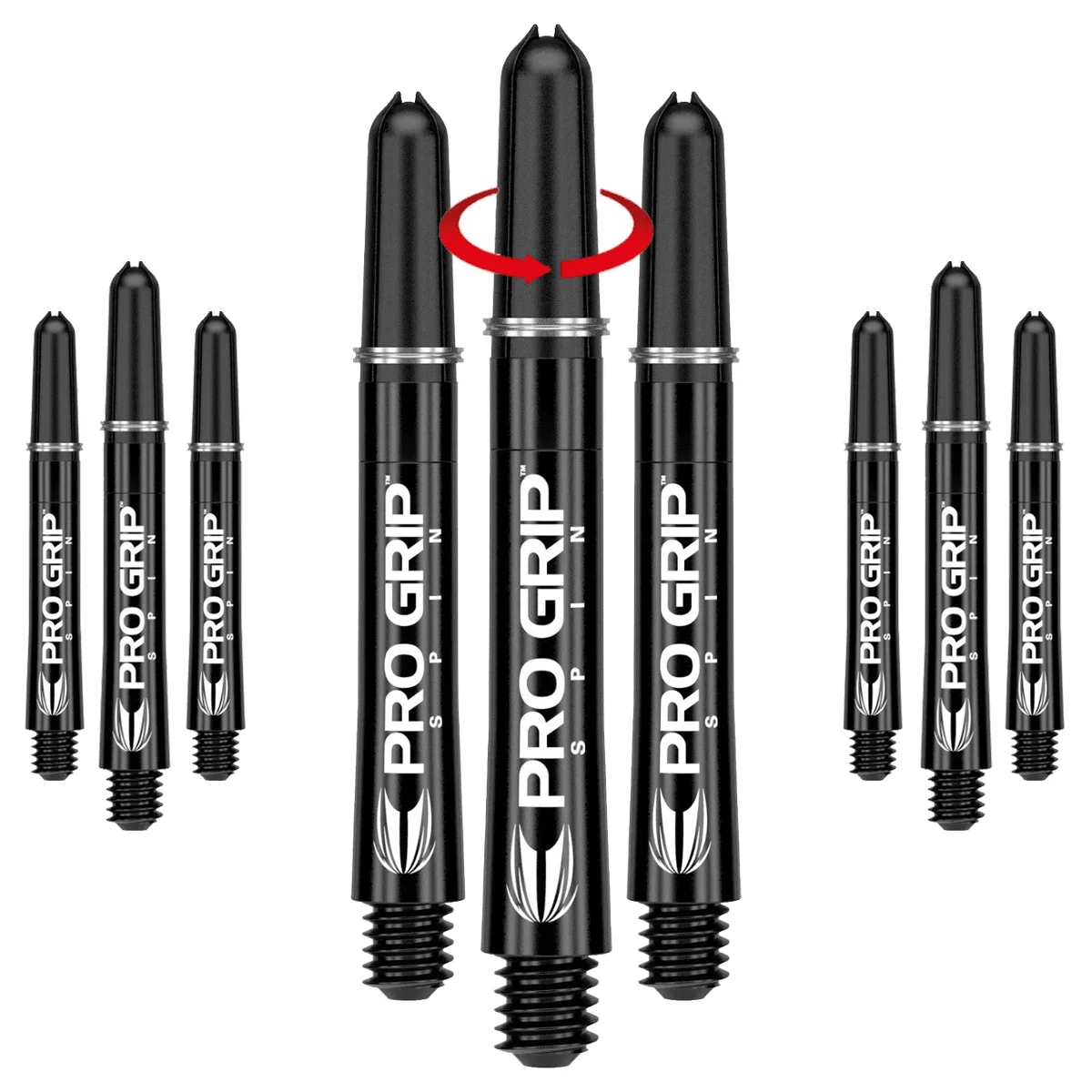 Target Pro Grip Spin Shafts - 3 Sets - schwarz Target Pro Grip Spin Shafts - 3 Sets - schwarz