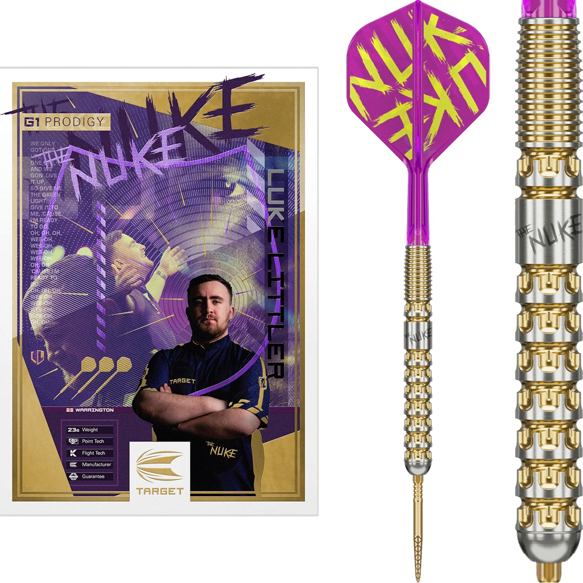 Target Luke Littler GEN1 Prodigy SP Steeldarts Target Luke Littler GEN1 Prodigy SP Steeldarts