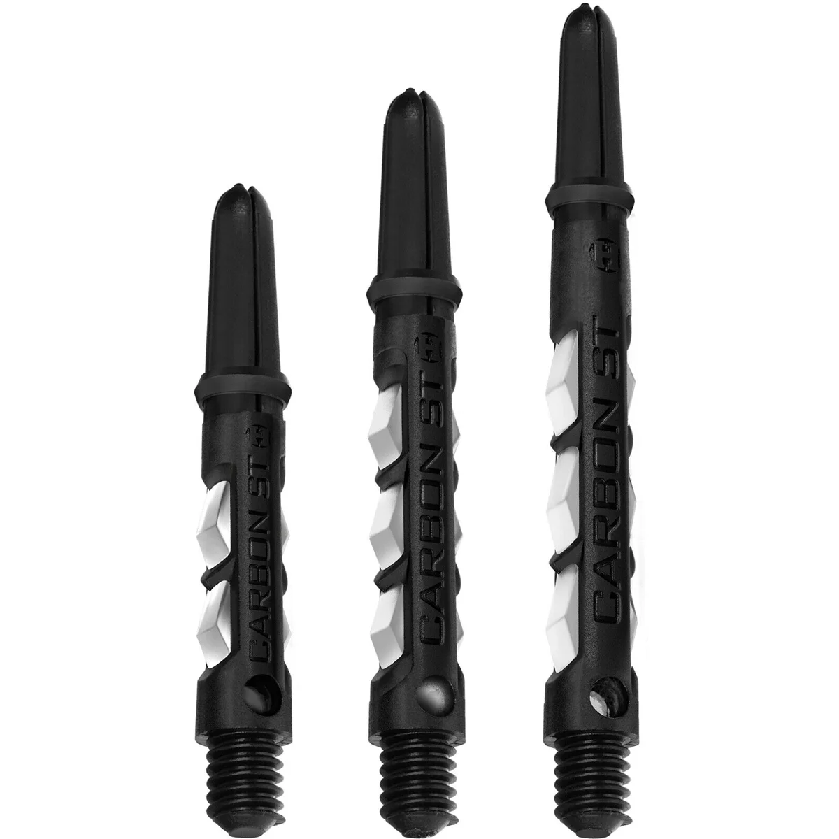 Harrows Carbon ST Shafts in Weiß aus Carbon-Composite mit aerodynamischem Profil und 2BA Gewinde