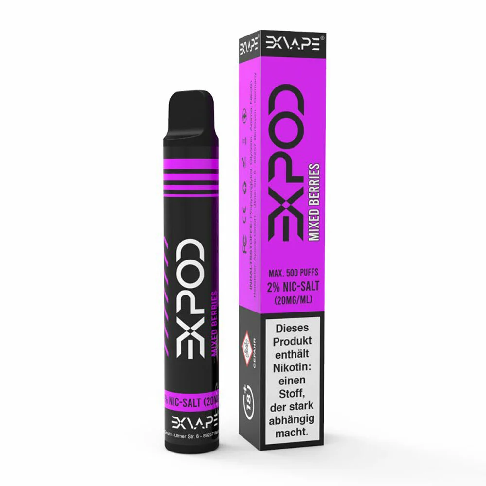Expod - Einweg E-Zigarette - Mixed Berries - 20 mg/ml