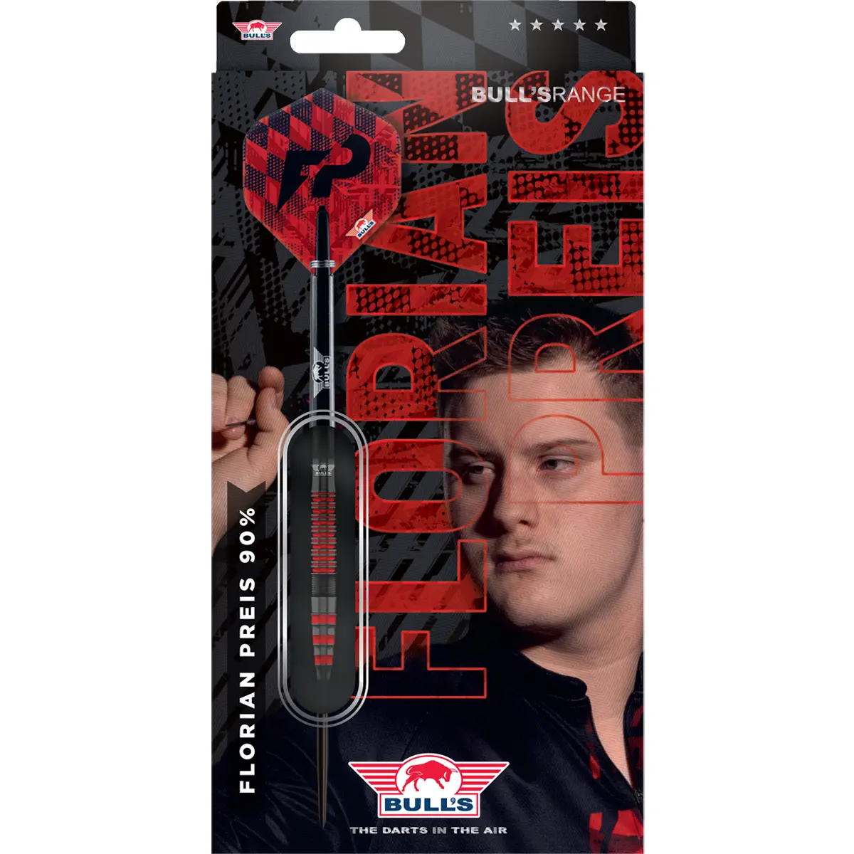 Bull’s NL Florian Preis Steeldarts 23 g mit Originalverpackung und Spielerdesign