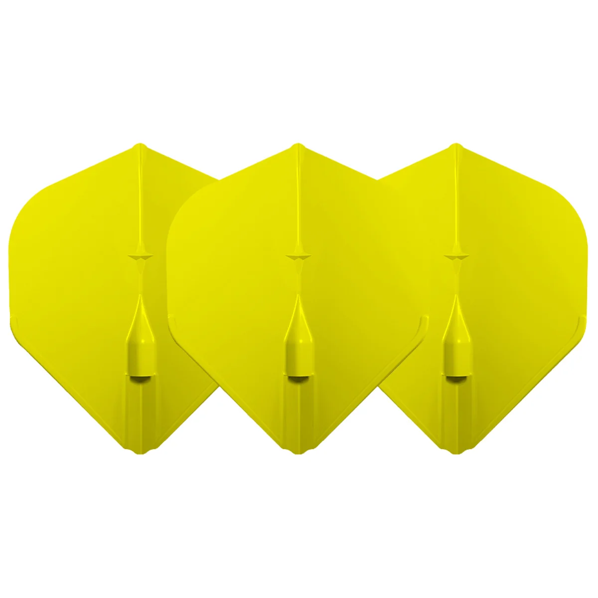 L-Style EZ L1 Flights Gelb im 3er Set nebeneinander mit integrierten Champagne Caps
