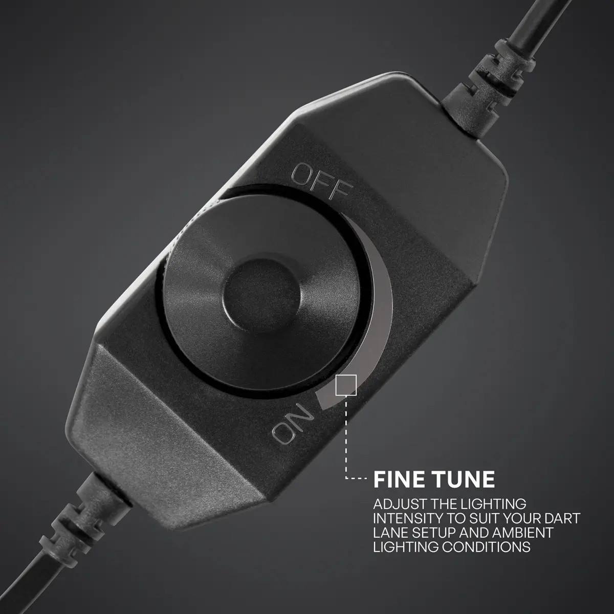Shot Lumen Core Dartboardbeleuchtung mit integriertem Dimmer zur stufenlosen Helligkeitsregelung