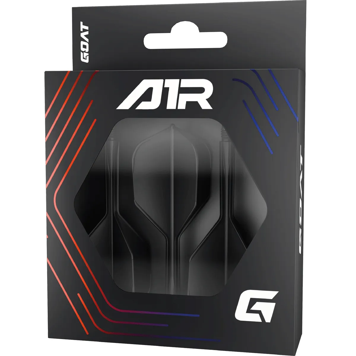 Goat A1R Shaft Flights No.6 Schwarz in Originalverpackung als integriertes Dart Flight-Shaft-System
