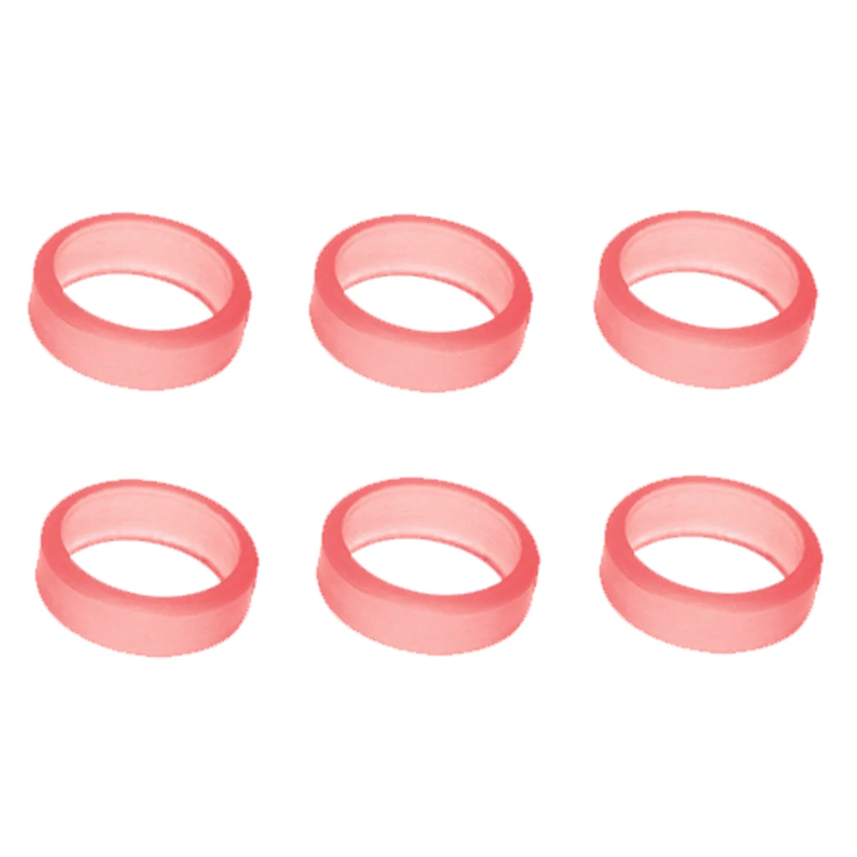 6 L-Style - L-Rings Gummiringe - clear-red 6 L-Style - L-Rings Gummiringe - clear-red
