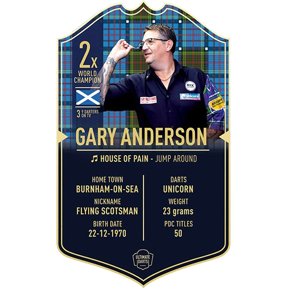 Gary Anderson - Ultimate Darts Card Gary Anderson - Ultimate Darts Card