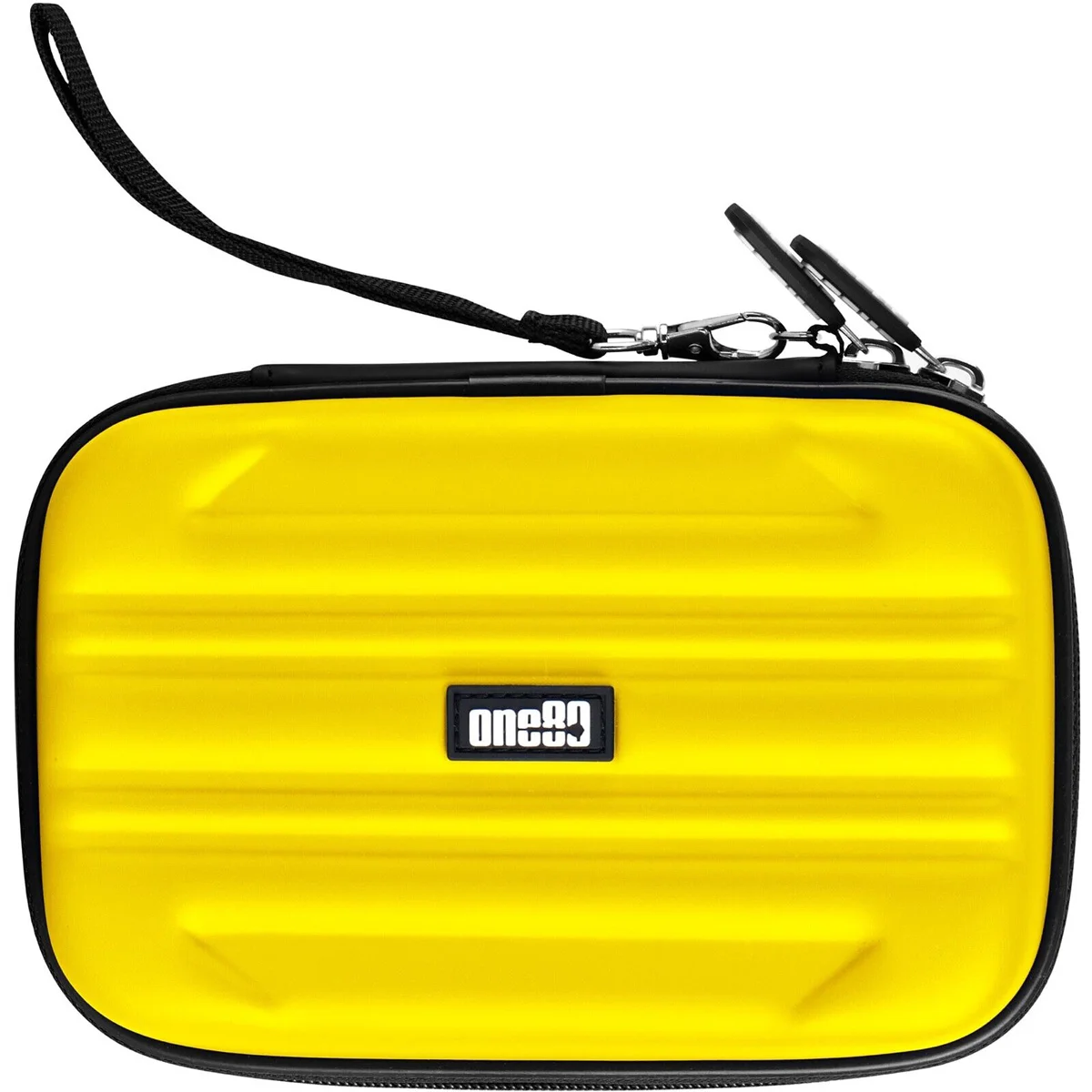 One80 Shard Dartcase in Gelb – stabiles Dartetui für 2 montierte Dartsets