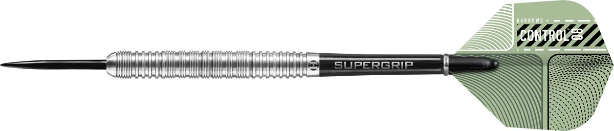 Kompletter Harrows Control Parallel Steeldart mit Supergrip Shaft und Control Flight