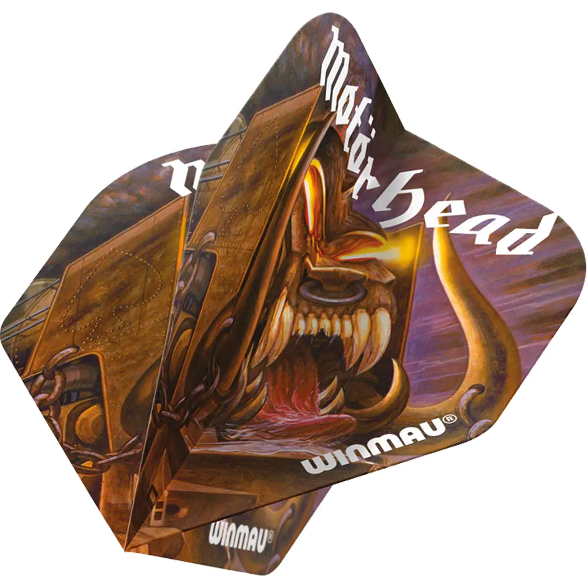 Dart Flight Motörhead Orgasmatron aufgeklappt