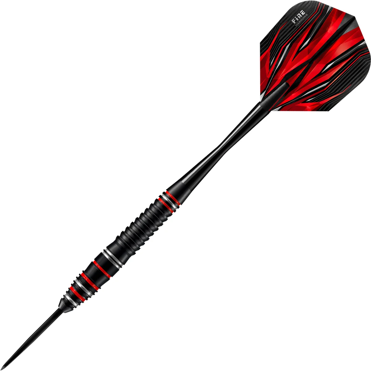 Harrows Fire High Grade Alloy Steeldarts Schwarz – Einsteiger Dart mit stabilem Flug
