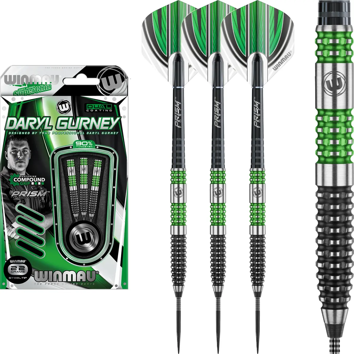 Winmau Daryl Gurney Special Edition Steeldarts Komplettset mit Barrel, Shaft und Flight