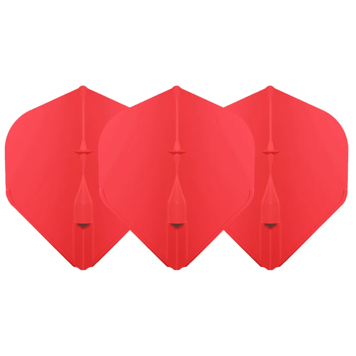 L-Style EZ L1 Flights Rot im 3er Set nebeneinander mit integrierten Champagne Caps