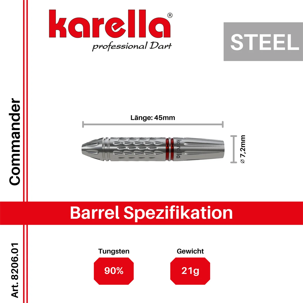 Karella Commander Steeldarts