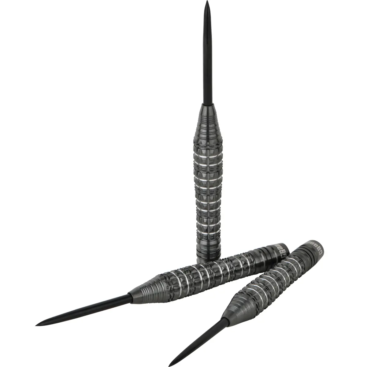 One80 Crocforce CF3 Steeldart Griffstruktur Nahaufnahme mit markantem Axial-Ring-Pattern