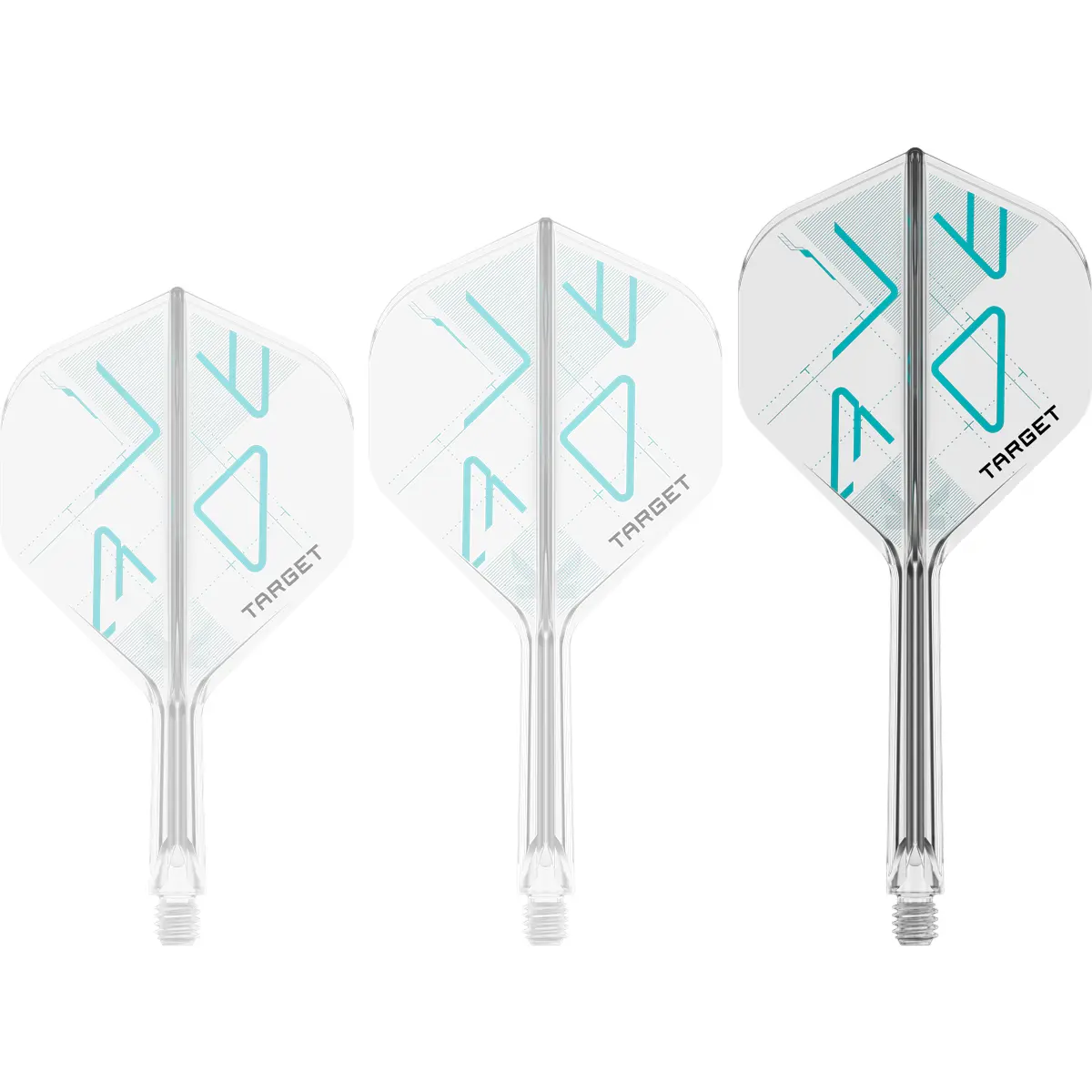 Target K-Flex Rove No2 Flights Medium – integrierte Dart Flights & Shafts, Länge 33mm