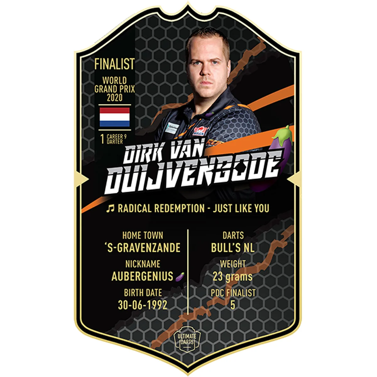 Dirk van Duijvenbode - Ultimate Darts Card Dirk van Duijvenbode - Ultimate Darts Card