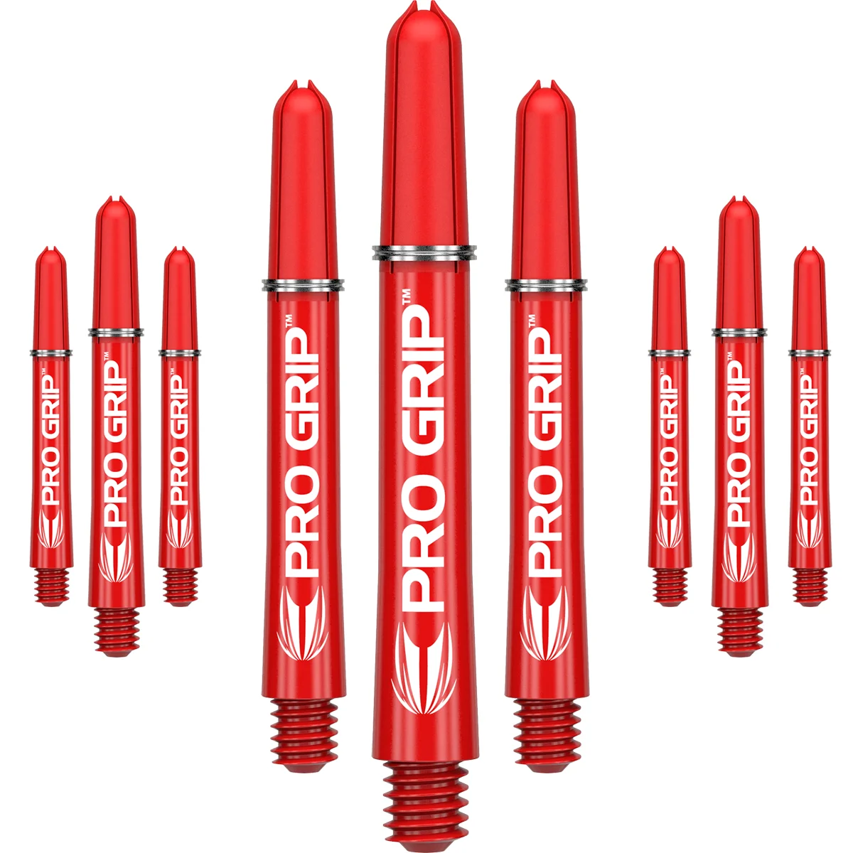Target Pro Grip Shafts - Rot - 3 Sets Target Pro Grip Shafts - Rot - 3 Sets