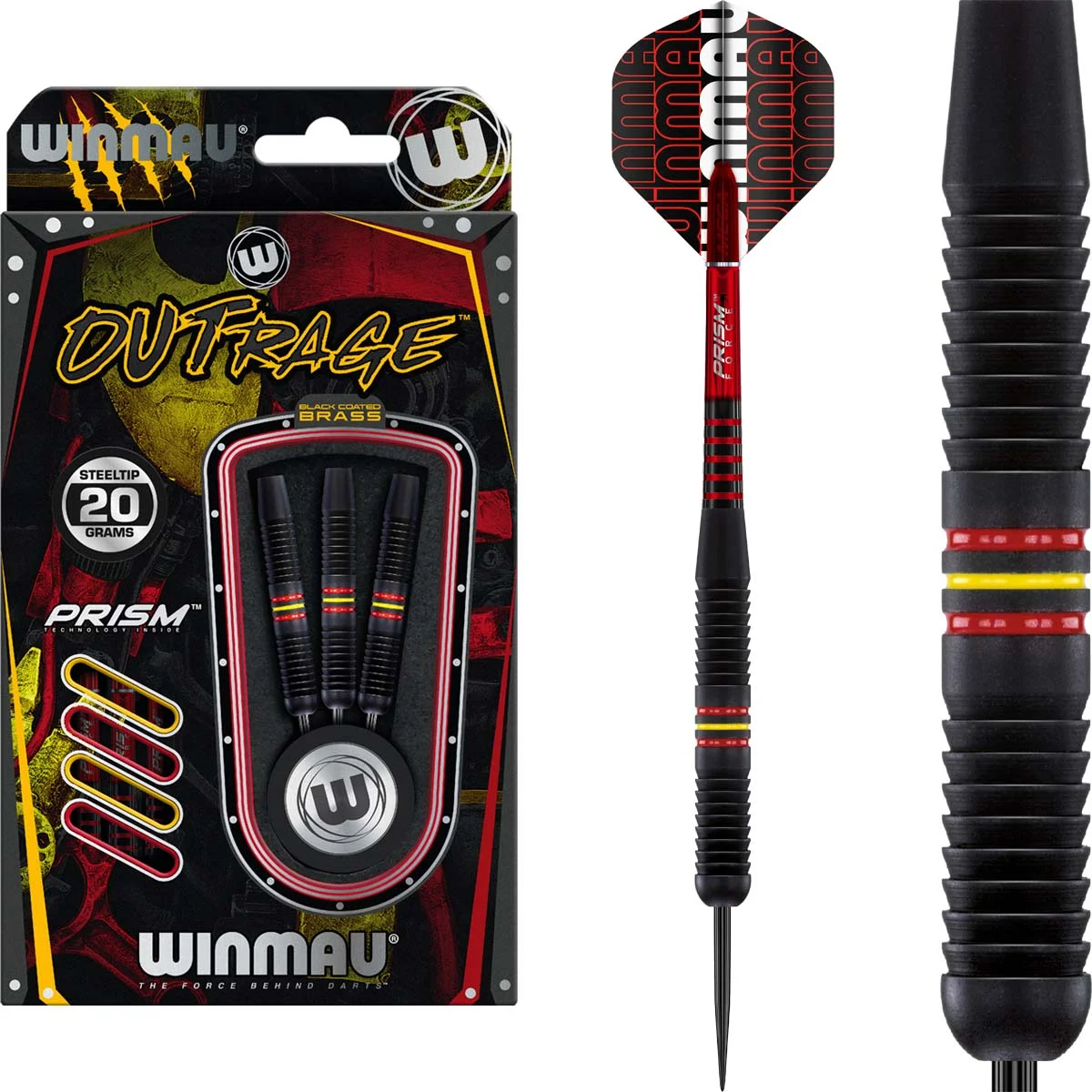 Winmau Outrage 2-Grip Steeldarts Winmau Outrage 2-Grip Steeldarts
