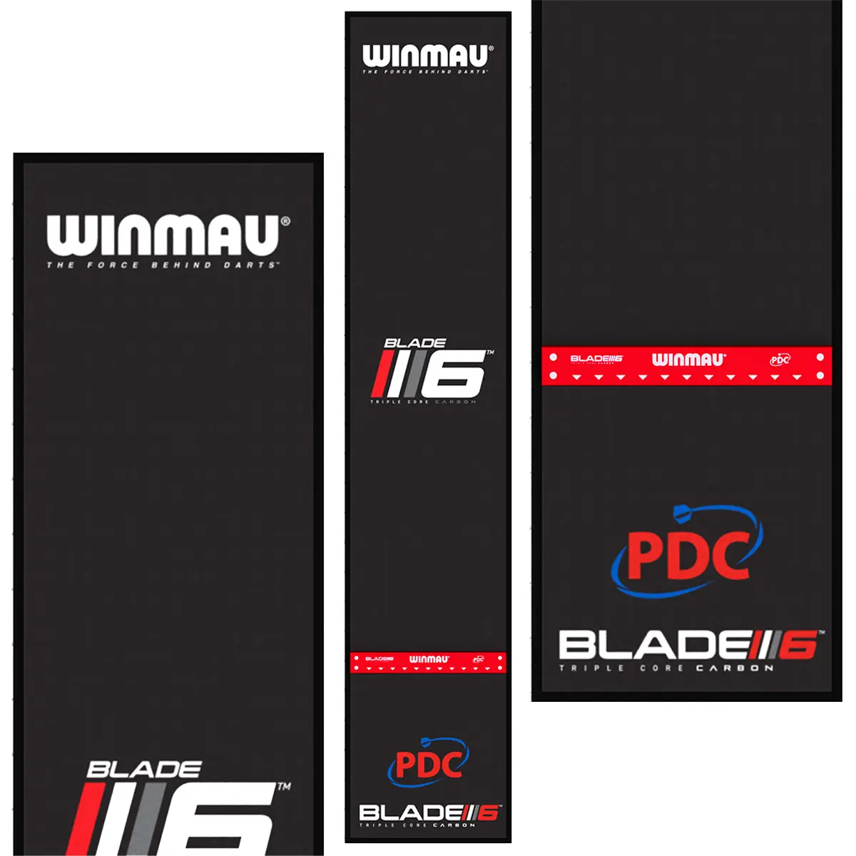 Winmau Pro-Zone Soft Blade 6 Dartmatte mit Blade 6 Logo, PDC Design und erhöhtem Oche